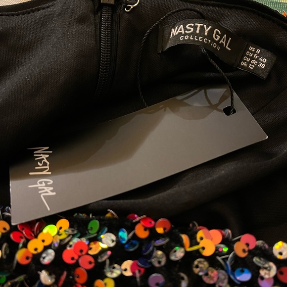 Sold!Colorful Velvet Sequin 2pcs set of blazer & skirt - Picture 3 of 4